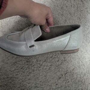 Elegant Silver Loafers for Women